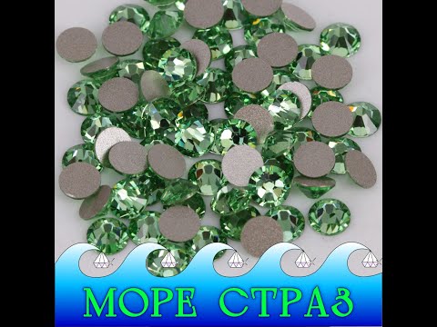 Термоклеевые стразы Peridot ss16=4,0мм уп=1440шт стекло премиум сс16 - фото 1 - id-p1498514736