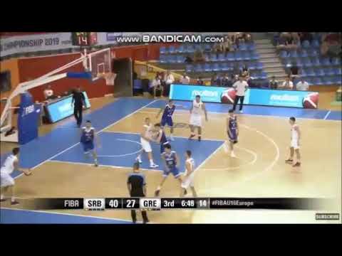 Nikola Radovanovic 26pts & Ilija Milijasevic 14pts highlights Serbia-Greece FIBA U16 Euro