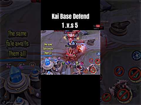 Late Game King Thamuz 1 v.s 5 Base Defend #mobilelegends #mlbb #foryou