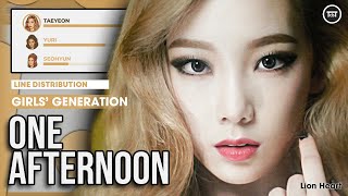 Girls&#39; Generation - 어떤 오후 (One Afternoon) ~ Line Distribution