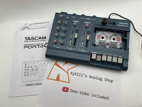 TASCAM Porta 02 MKII Multitrack 4-Track Cassette Recorder {Serviced W/ Pitch Mod} image 11