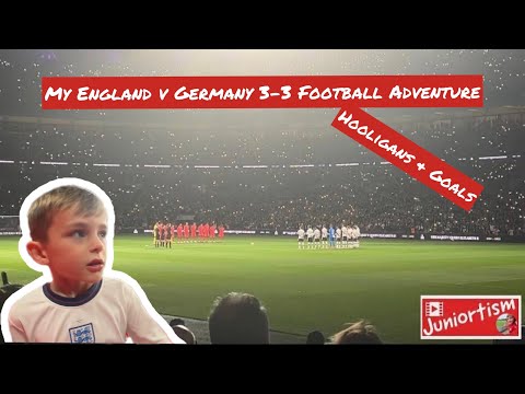 Juniortism - My England v Germany 3-3 Football Adventure - Hooligans & Goals