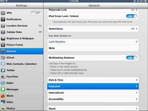Turn Off Spell Check on an iPad