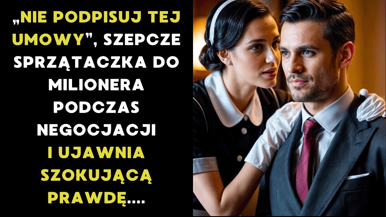 „NIE PODPISUJ TEGO KONTRAKTU” - SPRZĄTACZKA SZEPCZE DO MILIONERA PODCZAS NEGOCJACJI ...