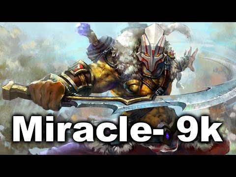 Miracle- 9k Juggernaut - OG vs LGD - TI6 Dota 2