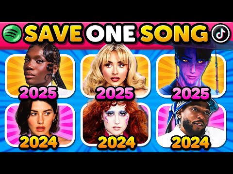 Save One Song 🎵 Most Popular Songs 2024-2025 📢 | Music Quiz