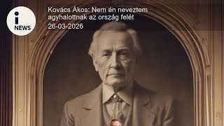 Kovács Ákos: Nem én neveztem agyhalottnak az ország felét