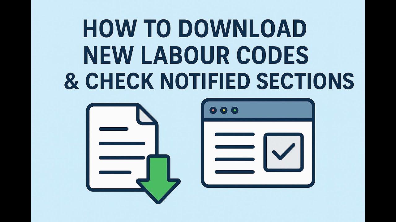 How to download new labour codes & check notified sections