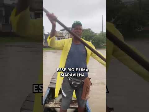 #Marcelo Alves comediante da cidade de Aurelino Leal Bahia mostrando o rio de contas na Bahia