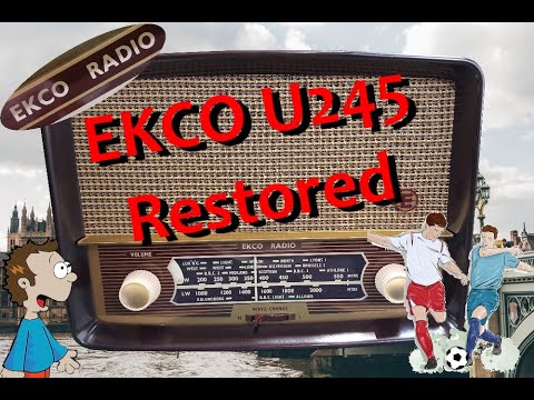 EKCO U245 Valve Radio Restoration - 1955 Model