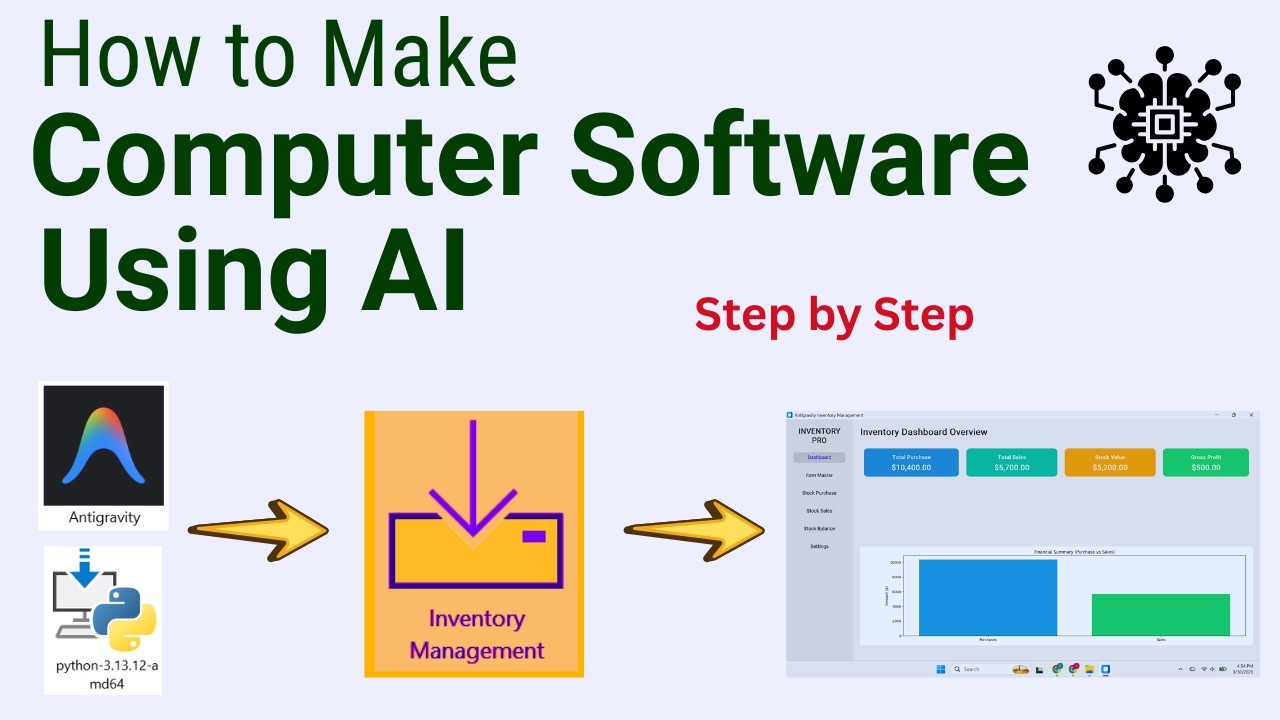 How to Make Computer Software Using AI (Inventory Management Software)
