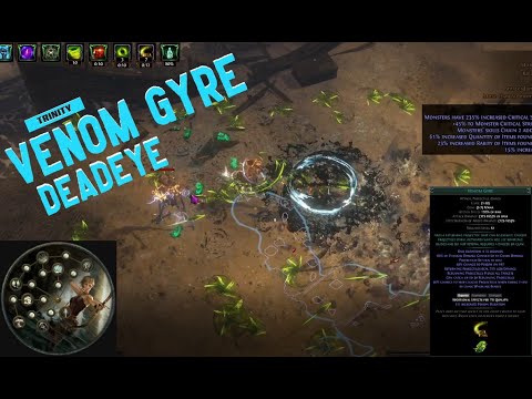 POE 3.19 Leveling as if League Start Trinity Venom Gyre Deadeye