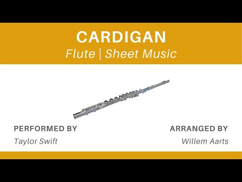 Cardigan - Taylor Swift | Flute | Sheet Music