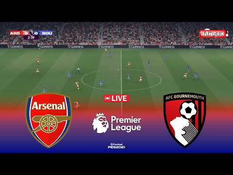 🔴Arsenal vs Bournemouth - Premier League 2026 Full Match | Pes 21 Simulation Video Game