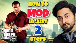 HOW TO MOD GTA 5 IN JUST 2 STEPS (2024) ALL PROBLEMS SOLVED | GTA 5 Mods | Hindi/Urdu | THE NOOB