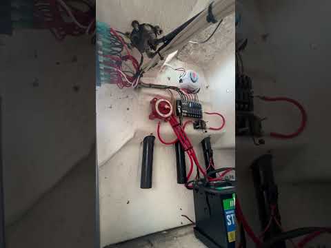 Boat Wiring For A Re Power #shorts