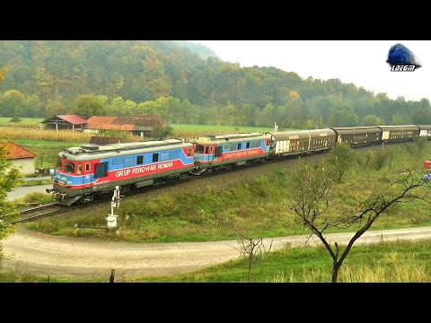 ST43 60-1546-0 & 62-1548-2 & Marfar Greu GFR Heavy Freight Train in Defileul Crisului Repede Canyon