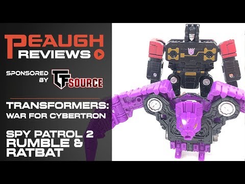 Video Review: Transformers: War for Cybertron SIEGE Spy Patrol 2 - RUMBLE and RATBAT