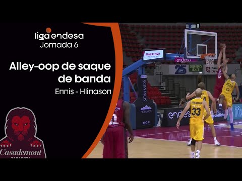 Ennis - Hlinason: ¡alley-oop desde la banda!