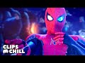 Spidey Gets Into Mysterio S Elemental Fusion Illusion Spider Man Far From Home Tom Holland