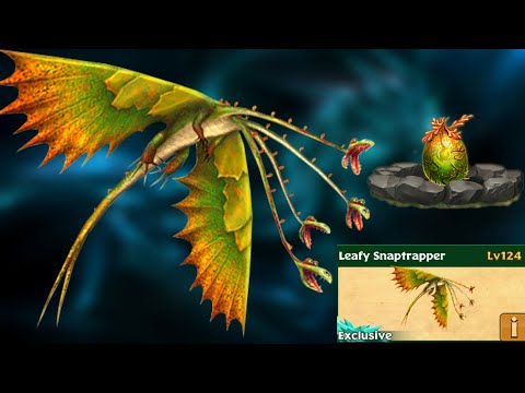 LEAFY SNAPTRAPPER Max Level 124 Titan Mode - Exclusive Snaptrapper - Dragons:Rise of Berk
