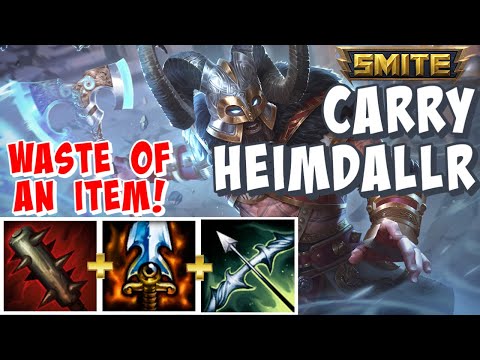 HEIMDALLR CARRY SMITE GAMEPLAY - SMITEFIRE BUILD LIED TO ME! SMITE SEASON 9
