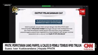 PPATK: Perputaran Uang Parpol dan Caleg di Pemilu Tembus Rp80 Triliun