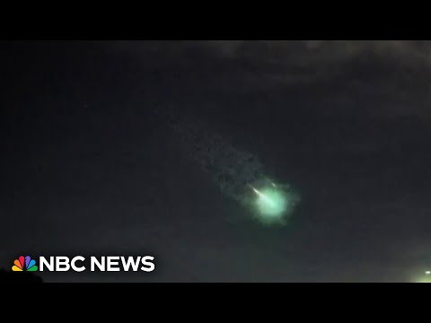 Meteors streak across California and Texas