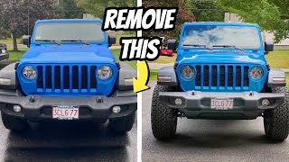 FREE Mod | Make Your Factory Bumper Look Better + Make Covers to Protect Electricals | Jeep Wrangler