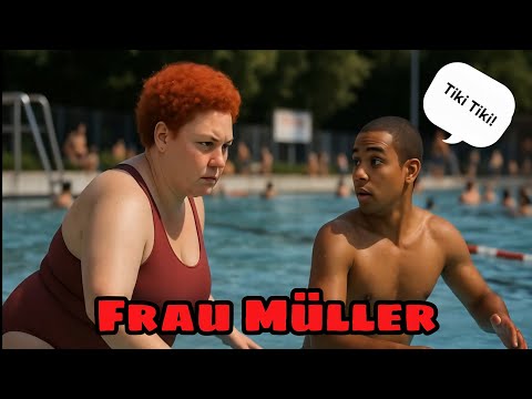 Mrs. Müller, the terror of the outdoor pool | Tiki