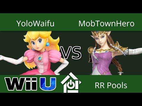 Emerald Coast Con - YoloWaifu (Peach) vs MobTownHero (Zelda) - Smash 4 RR Pools
