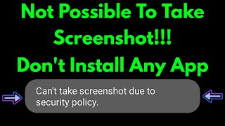 Can&#39;t take screenshot due to security policy | Is it Possible to take screenshot of restricted apps?