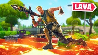 THE FLOOR IS LAVA CHALLENGE (Fortnite Creative)