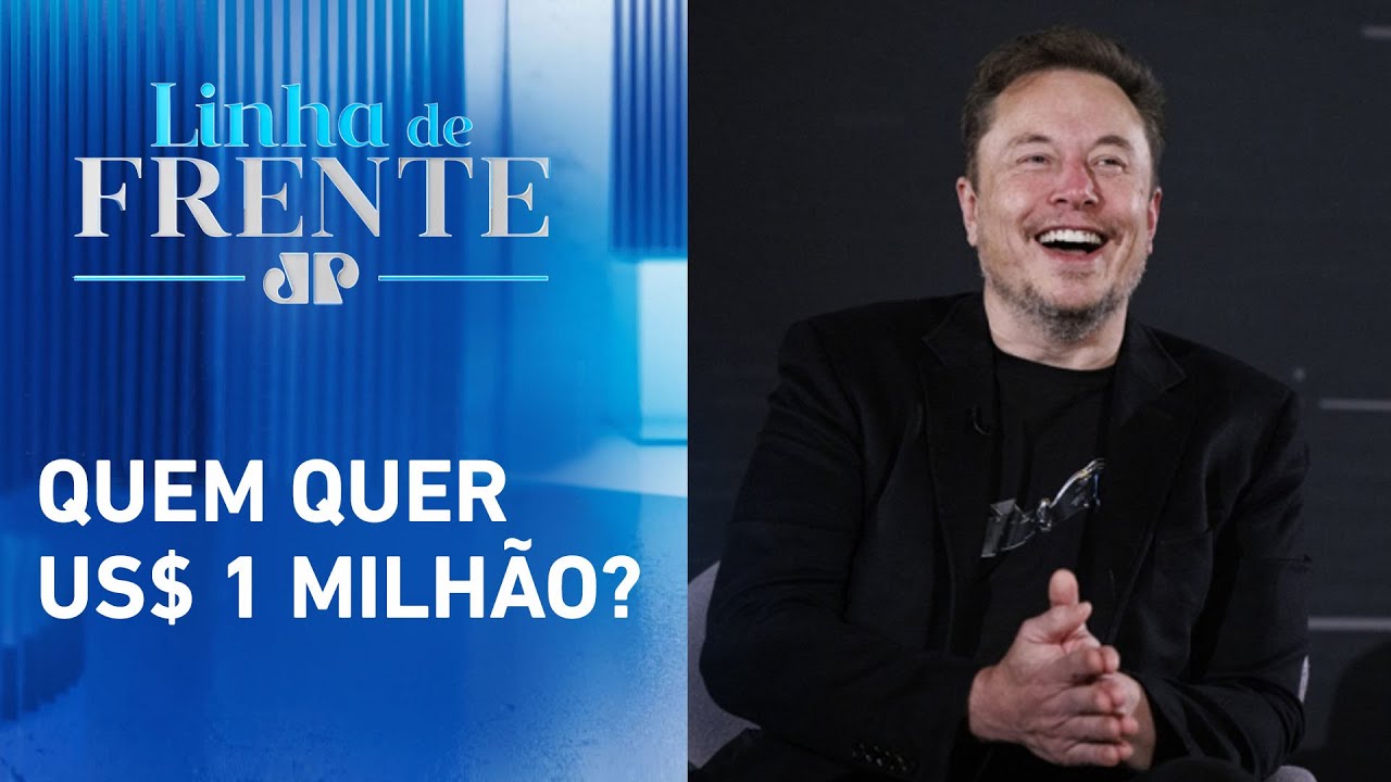 Musk promete pagar até US$ 1 milhão a eleitores de Trump | LINHA DE FRENTE