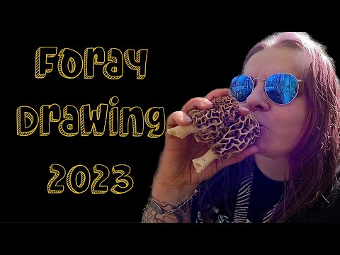 Morel Mushroom Foray Drawing 2023