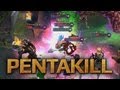 League of Legends - Pentakill Katarina solo, game ...