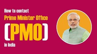 How to contact Prime Minister Office(PMO) in India