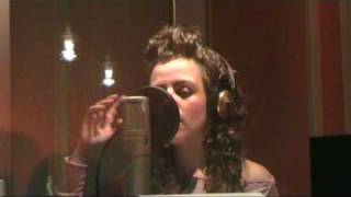 Emanuela Amoroso in arte Manù canta Amabile -  Backstage at Robin Hood Recording Studios -