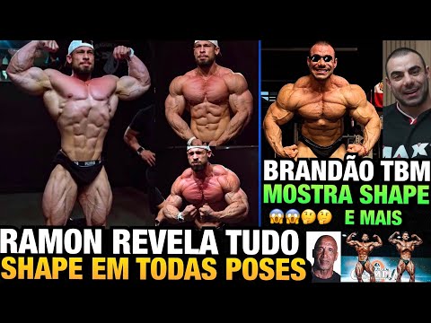 INSANO: RAMON MOSTRA SHAPE COMPLETO EM TODAS POSES + BRANDÃO ATUALIZA SHAPE + CBUM vs DINO
