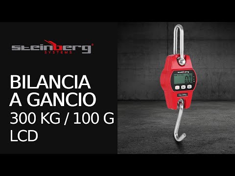 Video - Bilancia sospesa - 300 kg / 0,1 kg - LCD - Digitale