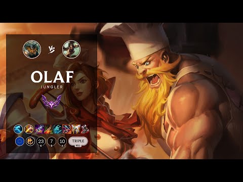 Olaf Jungle vs Nidalee - EUW Master Patch 12.9
