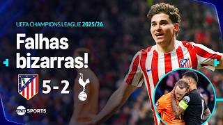 PIOR ATUAÇÃO DE UM GOLEIRO? TOTTENHAM FALHA MUITO E ATLETI DÁ SHOW! ATLETICO DE MADRID 5X2 TOTTENHAM