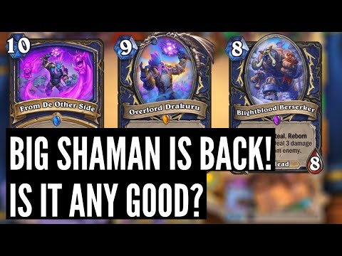 BIG SHAMAN Legendary and CRAZY 10 mana SPELL! | March of the Lich King Review