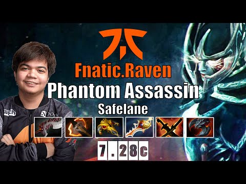 Phantom Assassin Safelane | Fnatic.Raven | THE MOST INSANE CARRY HERO | 7.28c Gameplay Highlights