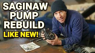 Saginaw Power Steering Pump Rebuild | Fixing leaking seals | GM style