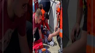 Deniz taksi ile kano çarpıştı! Parçalanan kanodan düşen 2 kişi yaralan