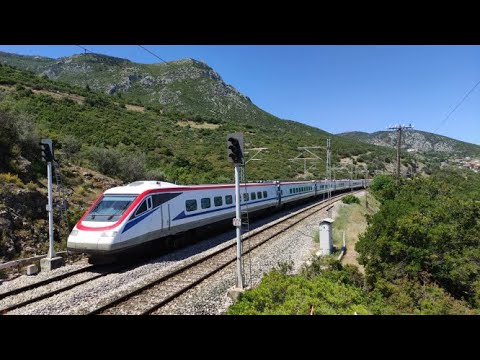 ETR 470 (Pendolino) and other trains in Northern Attica, Greece!  [4K 60FPS]