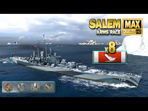 Cruiser Salem: Destroyer hunter - World of Warships