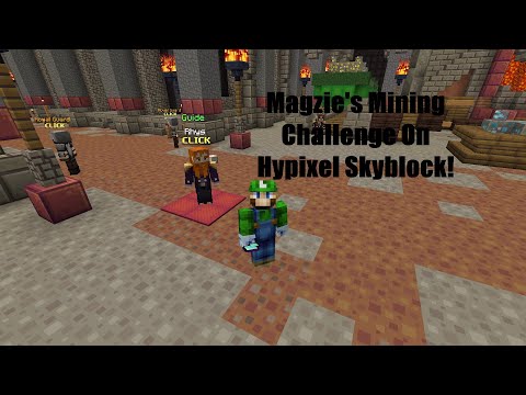Grinding Minion Slots From Farming & Foraging: Magzie's Mining Challenge On Hypixel Skyblock! EP:10