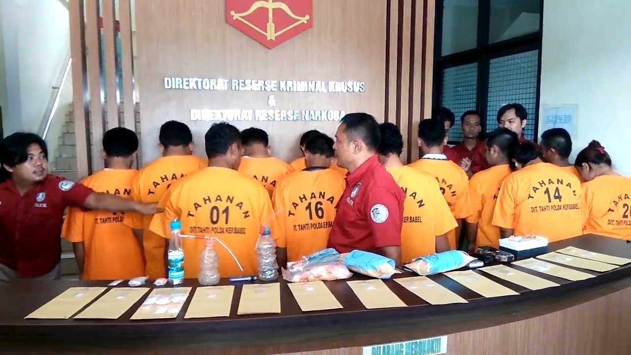 Polda Kepulauan Bangka Belitung Mengungkap 13 Kasus Polda Kepulauan Bangka Belitung Mengungkap 13 Kasus